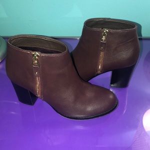 Beautiful dark maroon booties